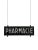 Vintage French Industrial Double Sided Glass Pharmacy Sign For Sale - Image 6 of 6