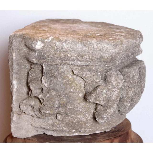 Traditional 16th Century Architectural Stone Capital From France For Sale - Image 3 of 12