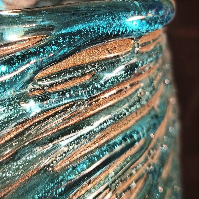 Mid-Century Vase in Hand-Worked Murano Glass by Sergio Costantini, Italy, 1970s For Sale - Image 13 of 14