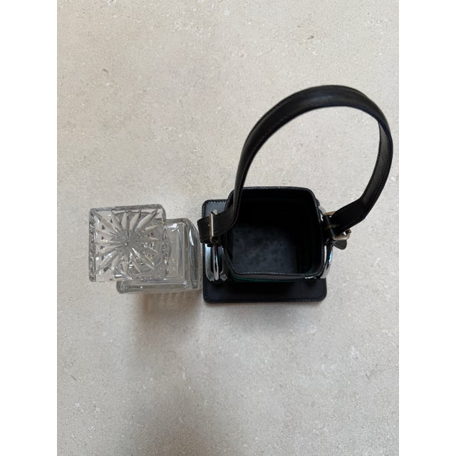 Animal Skin Gucci Inspired Leather & Crystal Desk Set, Italy, 1970s For Sale - Image 7 of 9