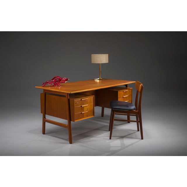 1960s Teak Model 75 Desk from Omann Jun Møbelfabrik, 1960s For Sale - Image 5 of 18