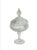 Vintage Indiana Glass Clear Diamond Point Lidded Compote For Sale - Image 9 of 9