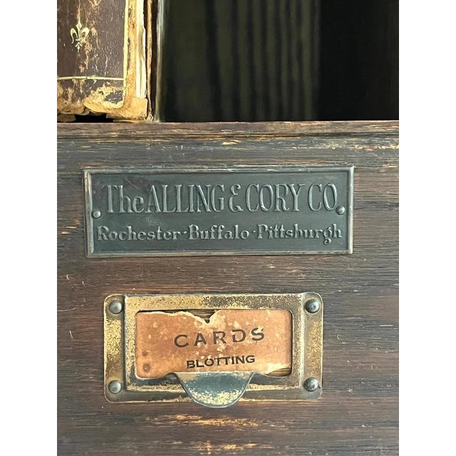 1930s 1930s Vintage Wooden Desk Organizer, Alling & Cory Co. For Sale - Image 5 of 10