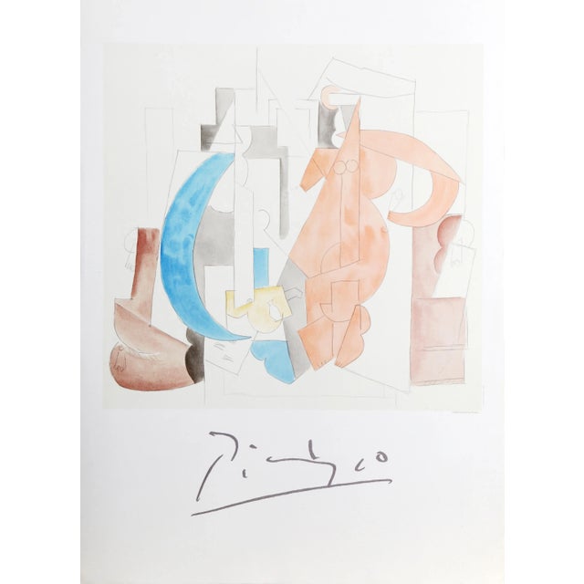 1980s "Composition" Lithograph After Pablo Picasso For Sale