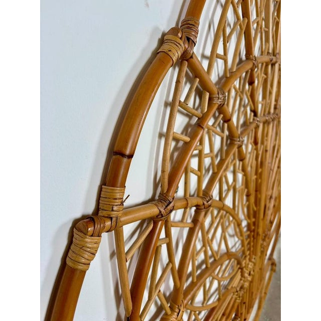 1960s Minimalist Bamboo Headboard, Italy, 1960s For Sale - Image 5 of 8