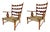 Mid-Century Sculptural Cherrywood Armchairs by Paolo Buffa, Italy, 1940s, Set of 2 For Sale