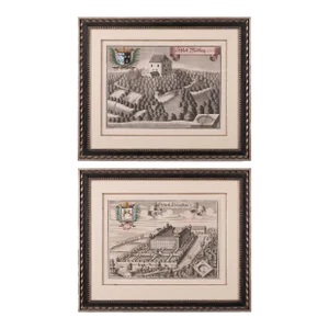 Michael Wening - German Manor House Engravings - a Pair