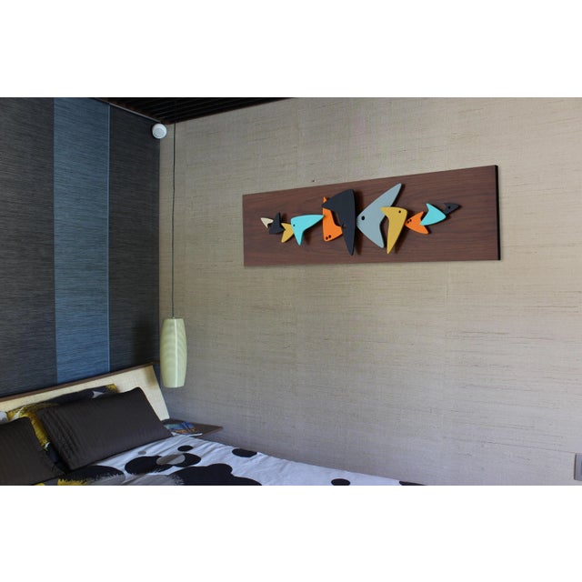 Mid Century Modern Art Boomerang Abstract Wall Sculpture For Sale In Los Angeles - Image 6 of 10