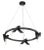 Contemporary Pipeline 8-Light Unique Modern Wagon Wheel Chandelier For Sale - Image 3 of 8