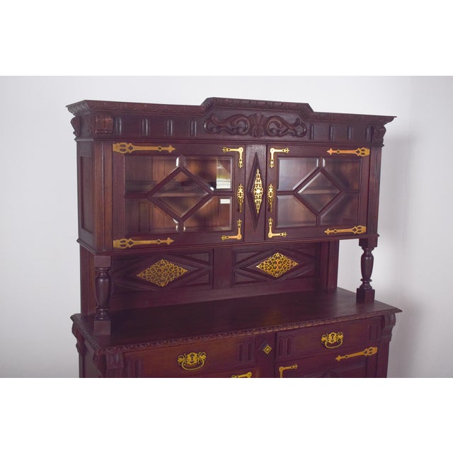 Antique Dutch Cabinet with Brass Fittings, 1800s For Sale - Image 3 of 15