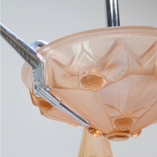 Art Deco Chandelier by Jean Gauthier for EJG, 1930s For Sale - Image 9 of 13