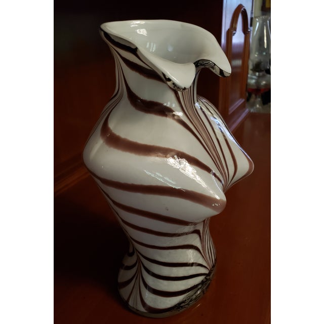 Vintage Murano Style Blown Glass Bustier Art Vase Chairish