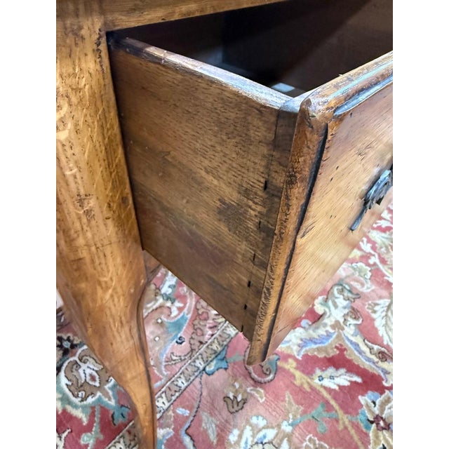 Louis XV Console Table and Trumeau Mirror in Oak, Set of 2 For Sale - Image 9 of 10