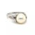 Mikimoto Akoya Pearl Diamonds Platinum Cocktail Ring - Size 6 For Sale In Miami - Image 6 of 9
