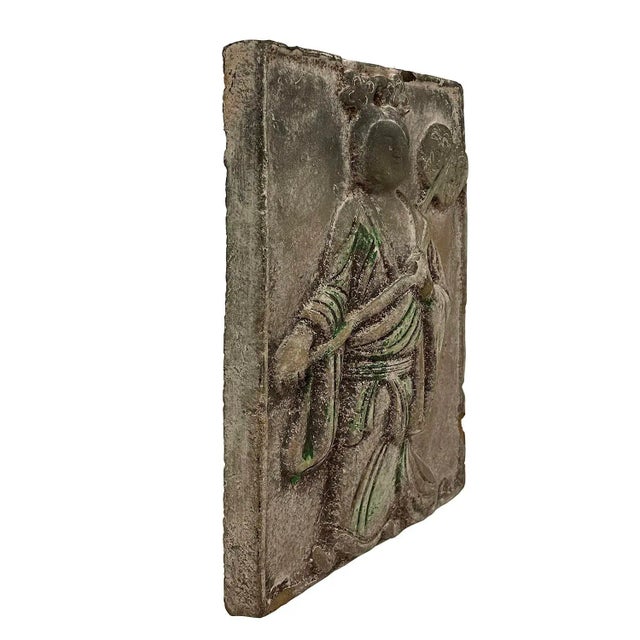 Antique Reproduction Chinese Tang Dynasty Clay Mural For Sale - Image 4 of 7