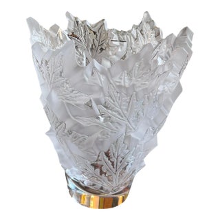 Lalique Champs-Élysées Crystal Vase For Sale