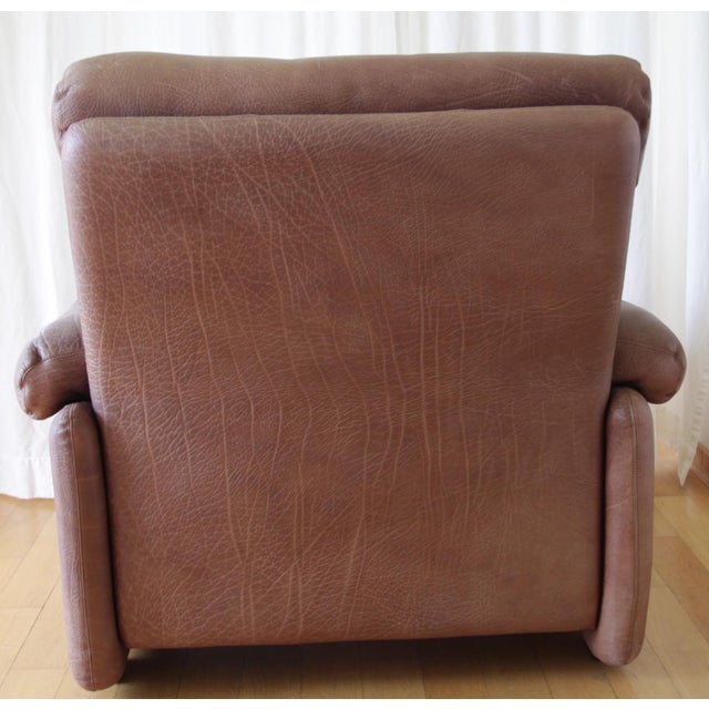 Brown Coronado Lounge Chair in Brown Leather by Tobia and Afra Scarpa for B&B Italia / C&B Italia, 1960s For Sale - Image 8 of 12