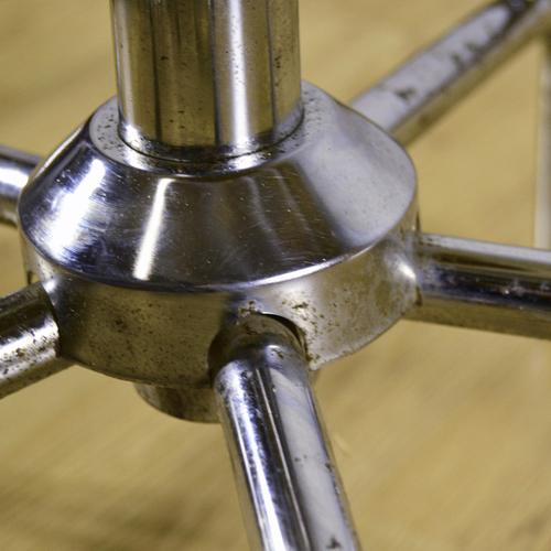 1960s Vintage Adjustable Chrome Surveyors Swivel Stool, 1960s For Sale - Image 5 of 9