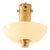 Modern Scandinavian Ceiling Lamp in Brass and Opaline Glass by Paavo Tynell, 1950s For Sale