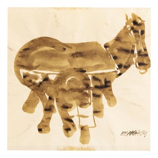 Espiga Pinto, Animalistic Composition, 1960s, Watercolor For Sale