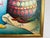 Late 20th Century Textured Signed Oil Painting Still Life, Folk Art Pottery Corn Adobe Scene Art For Sale - Image 12 of 13