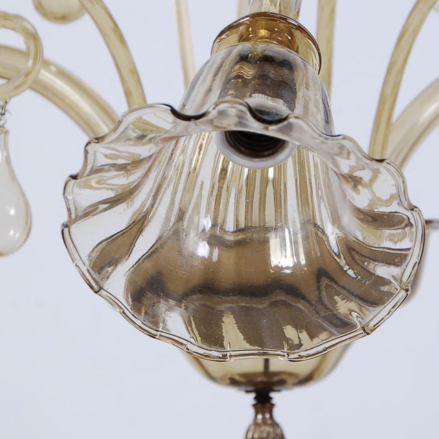 Murano Glass Chandelier, 1940s For Sale - Image 12 of 14