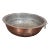 19th Century French Hammered Dovetailed Copper Fruit Colander Strainer Hanging Bowl For Sale