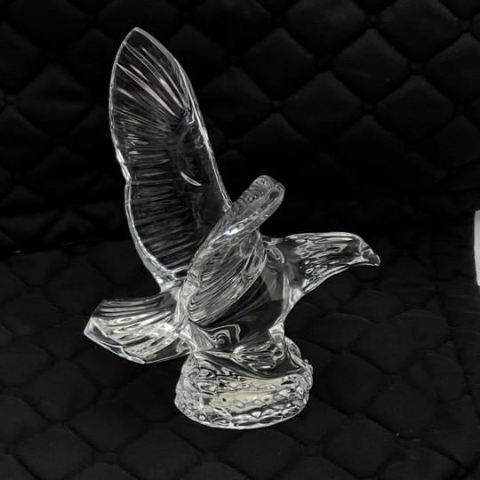 Figurative Waterford Crystal Fred Curtis Sculpture/Figurine - Eagle With Outstretched Wings (Vintage, Model #105153) For Sale - Image 3 of 18