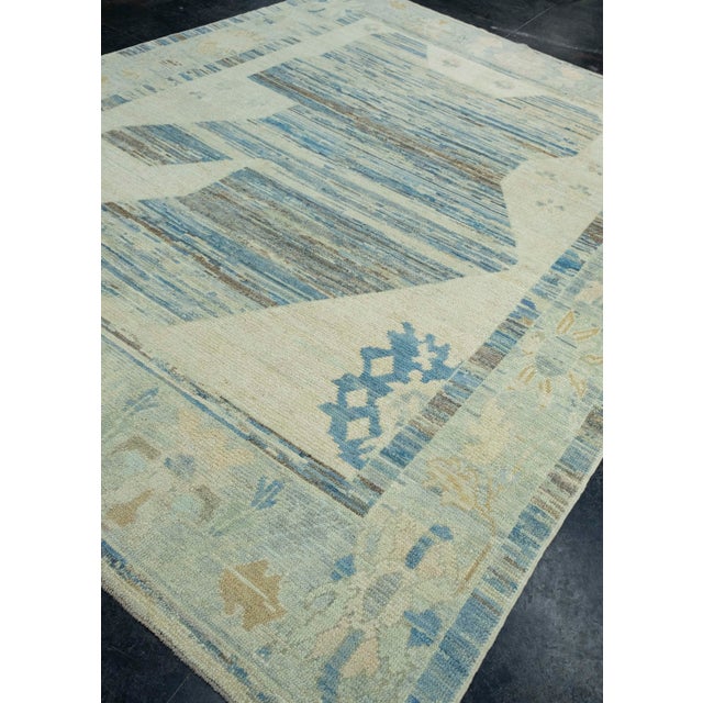 Turkish Turkish Oushak Rug 9' x 11'6" #18534 For Sale - Image 3 of 8