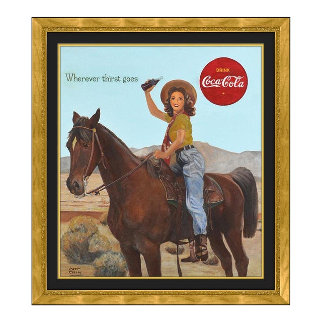 1960s Coca Cola - Wherever Thirst Goes, Matt Clark For Sale