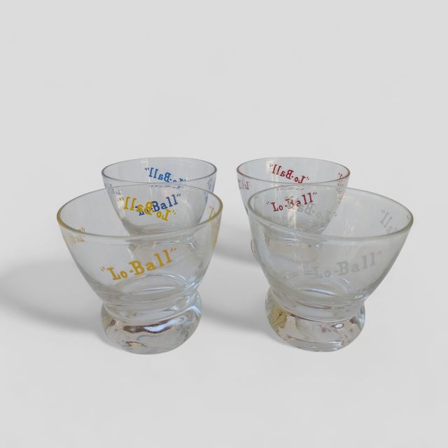 Eva Zeisel Vintage 1960s Pop Art Typology Low Ball Glasses -Set of 4 For Sale - Image 4 of 9