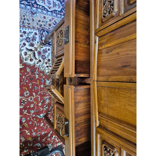19th-Century Chinese Elmwood Kitchen Cabinet For Sale - Image 4 of 12