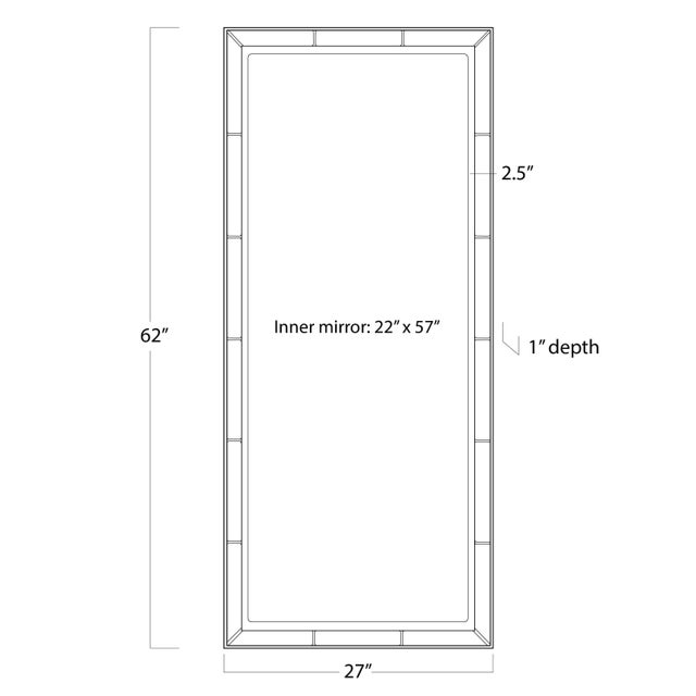 2020s Regina Andrew Plaza Dressing Room Mirror For Sale - Image 5 of 6