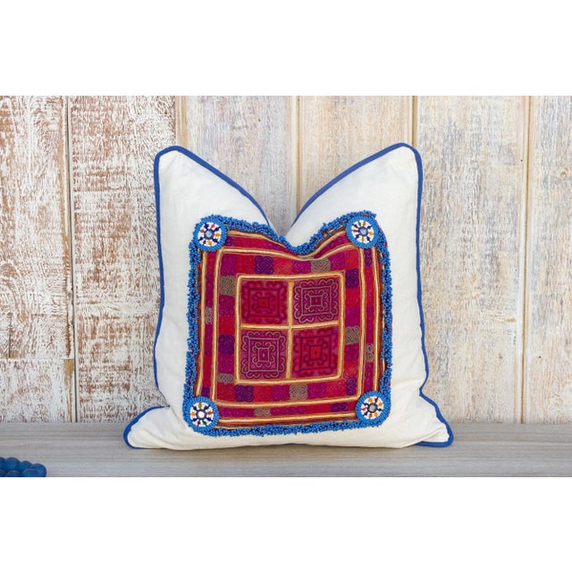 Prana Vintage Boho Throw Pillow Cover For Sale - Image 10 of 10
