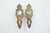 Pair of Vintage Glass Dummy Door Knobs With Keyhole Plates For Sale - Image 6 of 6