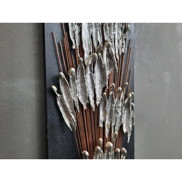Anthroposophic Wall Sculpture in Copper, Metal, Wood & Pewter, 1979 For Sale - Image 4 of 11