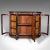 This is an antique drawing room credenza. An English, ebonised walnut and glass display cabinet, dating to the early...