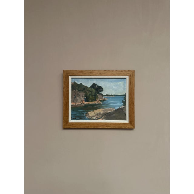 Ragner Nyberg, River, 1969, Oil on Panel, Framed For Sale - Image 8 of 18