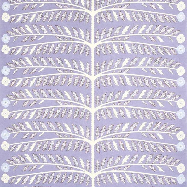 Mid-Century Modern Sample - Schumacher X Neisha Crosland Thistle Fabric in Lavender For Sale - Image 3 of 3