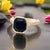 2010s Natural Sapphire Diamond Ring 6.75 14k Yellow Gold 4.65 TCW Certified For Sale - Image 5 of 18