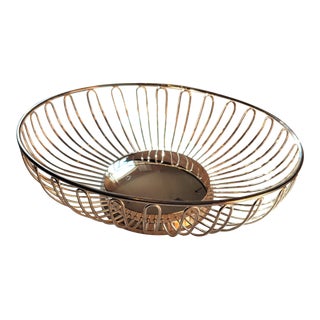 Mid 20th Century Silver Catchall Basket For Sale
