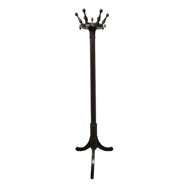 Vintage Coat Stand in Mahogany For Sale