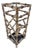 Mid-Century Vintage Gilded Wrought Iron Faux Bamboo Umbrella Stand For Sale