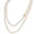 1990s Diamond Akoya Pearl Necklace 14k Gold 8 Mm 36 in Certified For Sale - Image 9 of 11