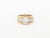 Vintage Platinum, 18k Gold, and Diamond Ring For Sale - Image 4 of 8