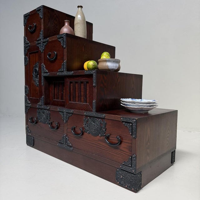 Vintage Japanese Kaidan-Dansu Step Chest, 1970s For Sale - Image 10 of 18