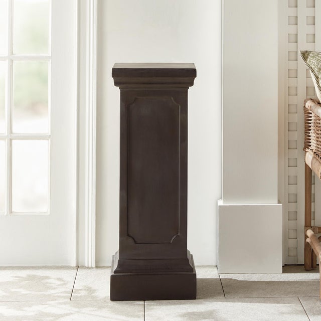 Black Fibreclay Chambers Pedestal Tall For Sale - Image 8 of 8
