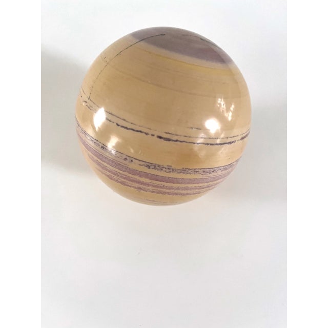 Vintage Banded Jasper Orbs - Set of 3 For Sale - Image 10 of 11