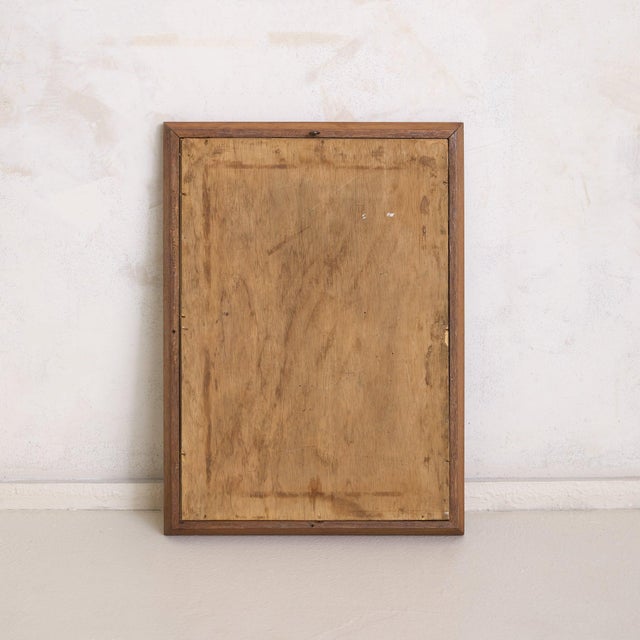 French Rectangular Wood Wall Mirror, 1940s - 2 Available For Sale In Chicago - Image 6 of 8