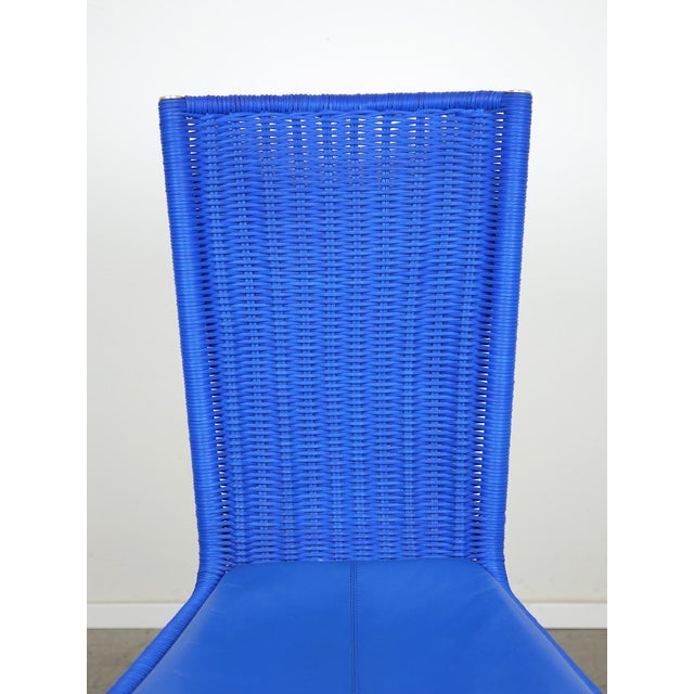 Blue B 20 Cantilever Chairs with High Back and Leather Upholstery by Mart Stam, Marcel Breuer & Jean Prouvé for Tecta, Germany, 1980s, Set of 4 For Sale - Image 12 of 18